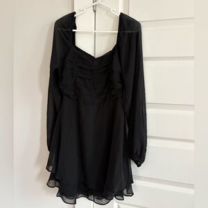 Altar'd State Black Long Sleeve Dress